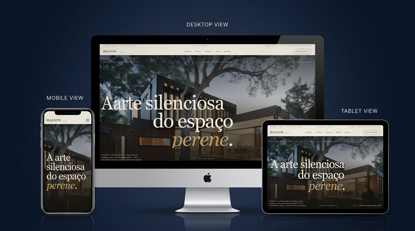 Maison Arquitetura — Site institucional para escritório de arquitetura
